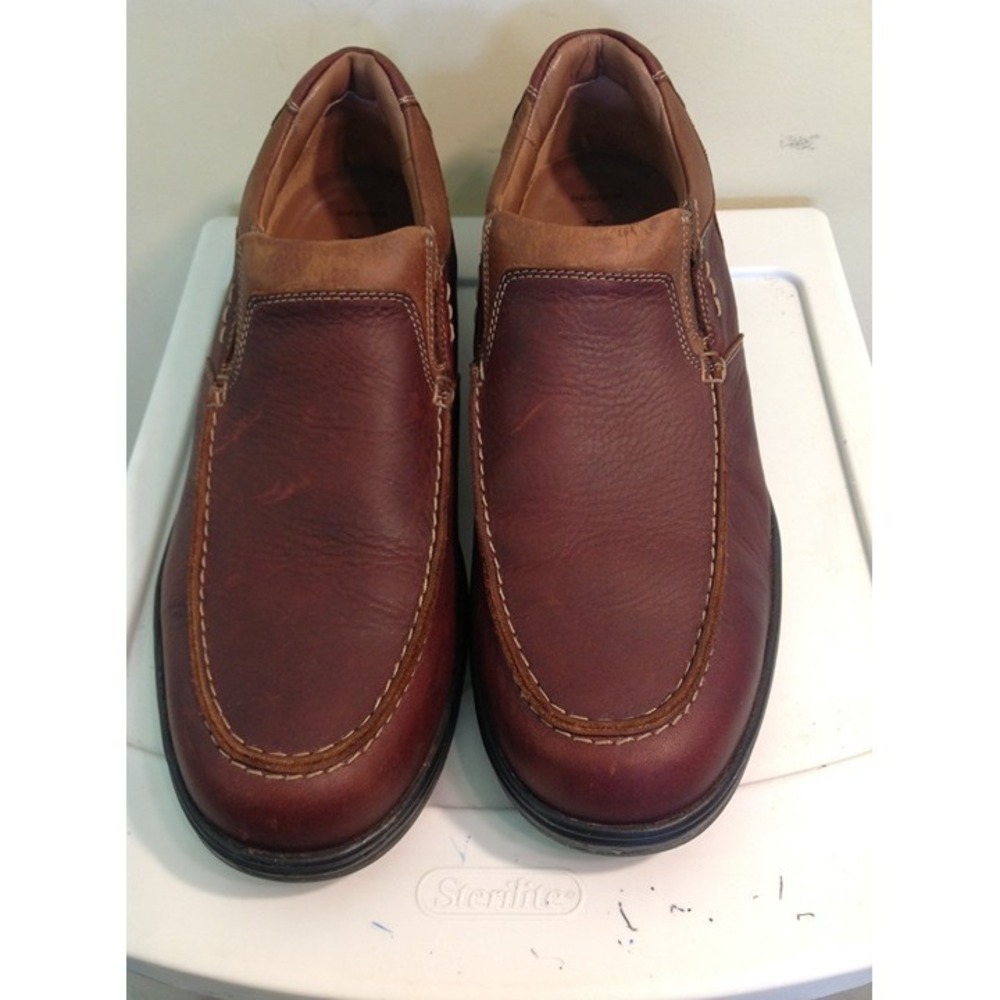 Johnston & Murphy Sheepskin Loafers Size 11 Brown Leather Comfort